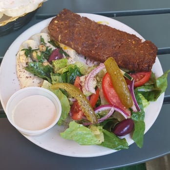 Bedawi Cafe - Menguez platter Lamb sausage Hummus and salad - Middle Eastern Near Me - Brooklyn, New York Bedawi Cafe - Menguez platter Lamb sausage Hummus and salad - Middle Eastern Near Me - Brooklyn, New York