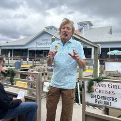 Island Girl Cruises - Captain Michael leaving dock