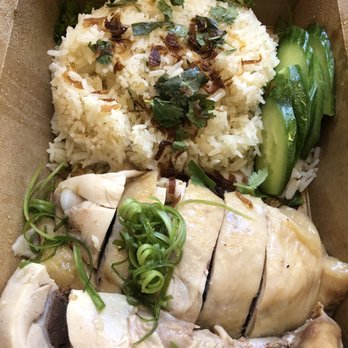 Baos Hog - Hainan Chicken Dark Meat Rice. The chicken super moist and yummy. Rice a little under cooked. This is their best dish. - Chinese Near Me - Garden Grove, California