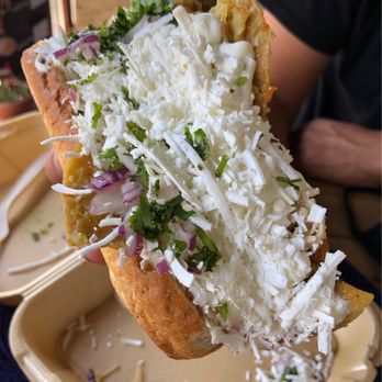 Spanglish Kitchen - Torta de Chilaquiles - Mexican Near Me - Alhambra, California Spanglish Kitchen - Torta de Chilaquiles - Mexican Near Me - Alhambra, California