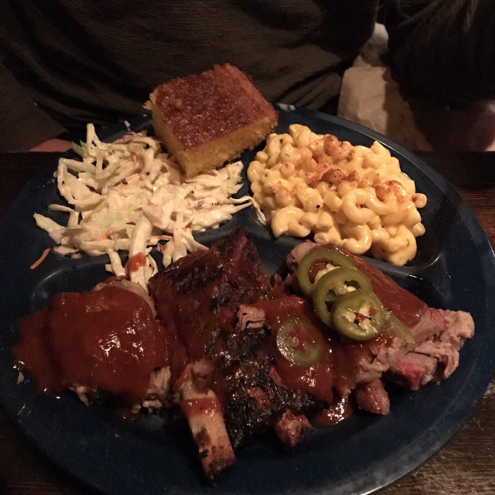 Dinosaur Bar-B-Que - Another platter. Highlight - mac and cheese - Barbeque Near Me - Troy, New York Dinosaur Bar-B-Que - Another platter. Highlight - mac and cheese - Barbeque Near Me - Troy, New York