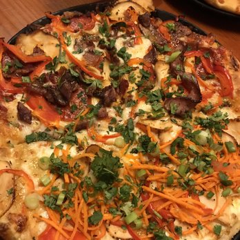 Moose's Tooth - Half Avalanche and half Amazing Apricot - Pizza Near Me - Anchorage, Alaska