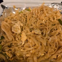 Chicken Pad thai. Very little chicken. Chicken Pad thai. Very little chicken.