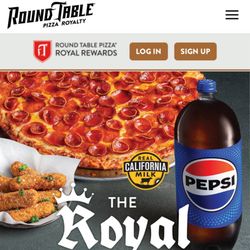 Round Table Pizza - An advertised pizza by roundtable, but when you buy it, it will look more similar to a cheese pizza and not this!