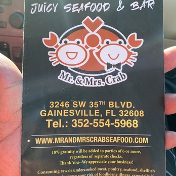 Mr. & Mrs. Crab - Seafood Near Me - Gainesville, Florida Mr. & Mrs. Crab - Seafood Near Me - Gainesville, Florida