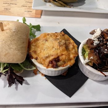 TASTE! Craft Eatery - Paso Robles - Tuscan burger, gouda bacon mac, savory Brussels sprouts. - Salad Near Me - Paso Robles, California