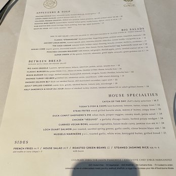 The Gage - Menu - New American Near Me - Chicago, Illinois