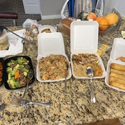 a table full of food a table full of food