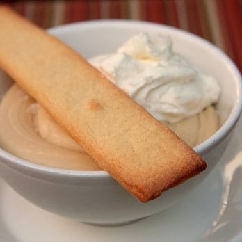 Wine Cask - Butterscotch pudding, whipped cream, fleur de sel. $6. - New American Near Me - Santa Barbara, California