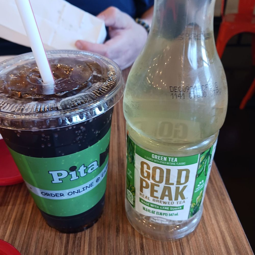 Pita Bistro - Fountain drink and Gold Peak iced green tea - Mediterranean Near Me - Phoenix, Arizona Pita Bistro - Fountain drink and Gold Peak iced green tea - Mediterranean Near Me - Phoenix, Arizona