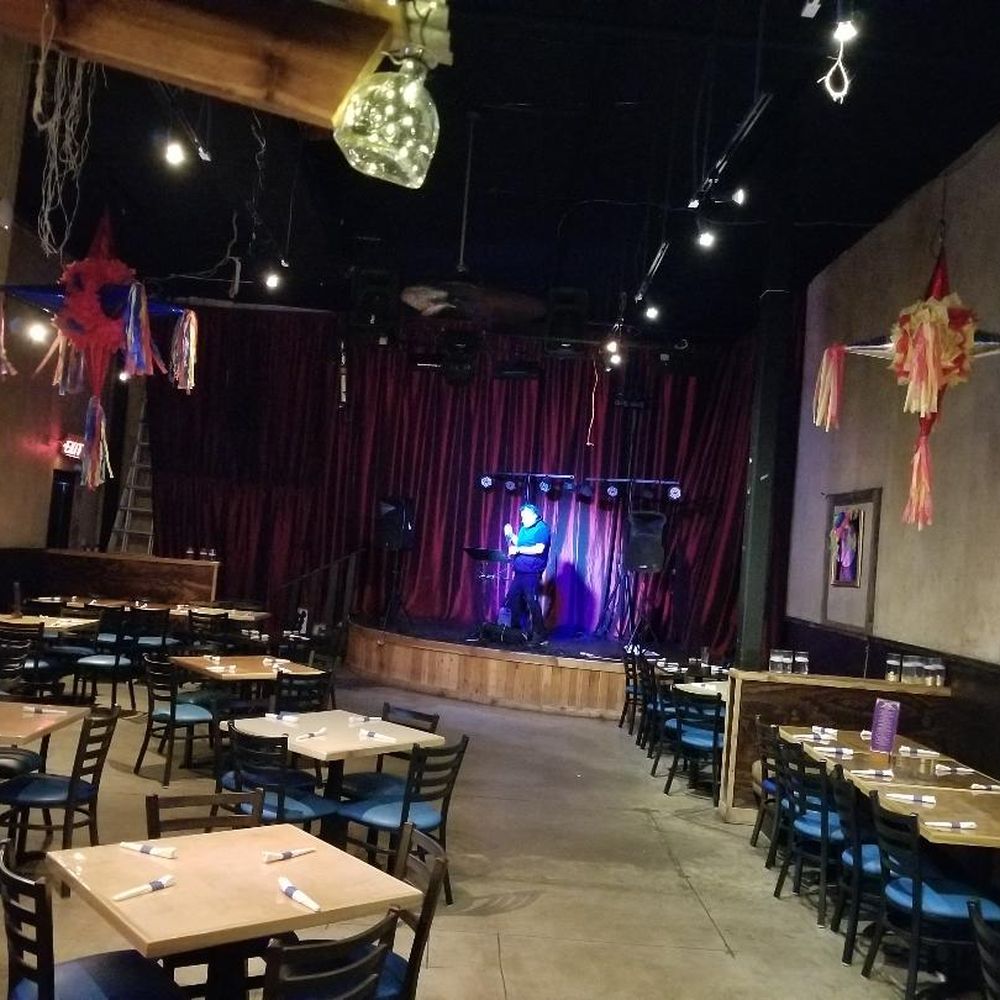 Amigos Aca Y alla - Additional seating area and stage. - Mexican Near Me - Richardson, Texas Amigos Aca Y alla - Additional seating area and stage. - Mexican Near Me - Richardson, Texas