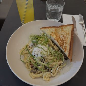 Ohiru Cafe - Udon Carbonara and Mango Yuzu - Breakfast & Brunch Near Me - Toronto, Ontario Ohiru Cafe - Udon Carbonara and Mango Yuzu - Breakfast & Brunch Near Me - Toronto, Ontario
