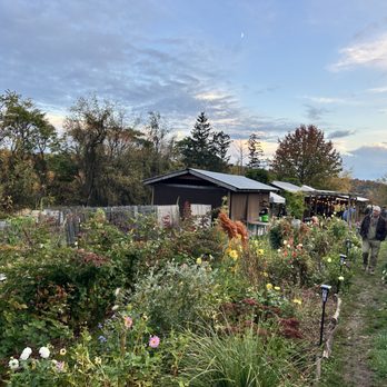 Churchview Farm - View of the garden and covered dining area. - Farms Near Me - West Mifflin, Pennsylvania Churchview Farm - View of the garden and covered dining area. - Farms Near Me - West Mifflin, Pennsylvania