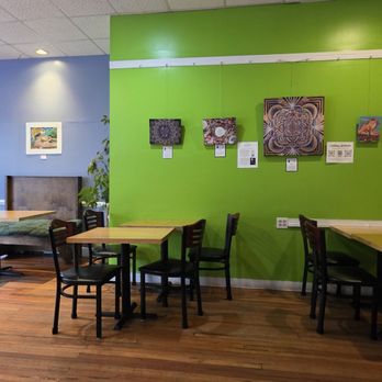 Little Green Hive - The different color walls make for a festive environment. - Coffee & Tea Near Me - Roanoke, Virginia Little Green Hive - The different color walls make for a festive environment. - Coffee & Tea Near Me - Roanoke, Virginia