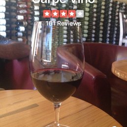 A glass of VDR, very dark red, a petite Syrah/petite Verdot blend