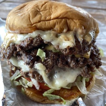 Buddy's Burger - Double spicy with cheese add a patty. - Burgers Near Me - Austin, Texas