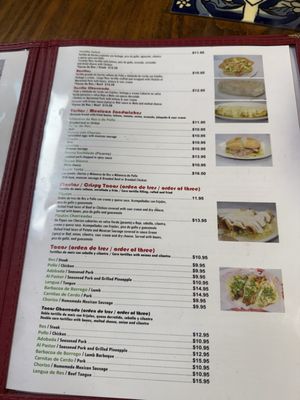 Menu photo 1 Mi Rinconcito Mexicano Miami, FL