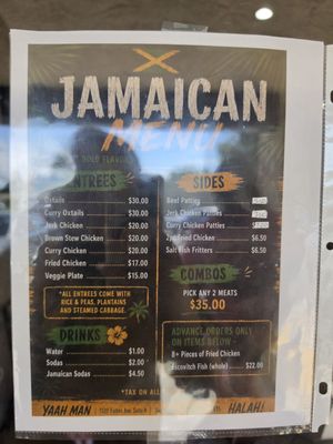 Menu photo 1 Yaah Man Arden-Arcade, CA