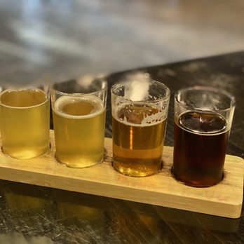 Double Horn Brewing - Flight of four of your choices. - Brewpubs Near Me - Marble Falls, Texas