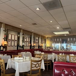 Emilio's Trattoria - The dining room with celebrity caricatures on the walls.