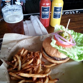 Blatt Beer & Table - Veggie burger and fries - Gastropubs Near Me - Omaha, Nebraska