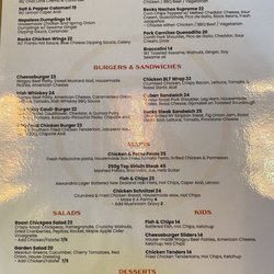 Rocks Brewing Co - Food menu