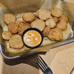 Fried pickle chips Fried pickle chips