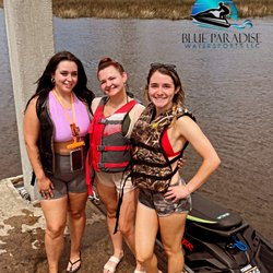 Blue Paradise Watersports - Happy customers riding jet skis!