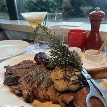 EPIC Steak - Tomahawk steak (we shared) it's was perfectly seasoned and perfectly cooked! - Steakhouses Near Me - San Francisco, California EPIC Steak - Tomahawk steak (we shared) it's was perfectly seasoned and perfectly cooked! - Steakhouses Near Me - San Francisco, California