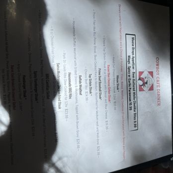 Cowboy Cafe - Menu - American Near Me - Dubois, Wyoming