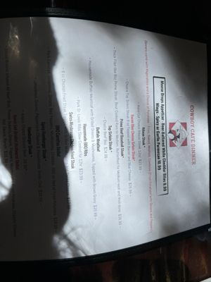 Menu photo 4 Cowboy Cafe Dubois, WY