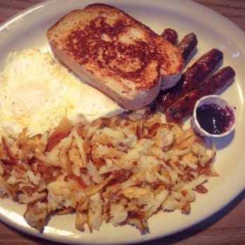 Gravy Dave's - Two eggs, sausage, homemade wheat bread and hash browns - American Near Me - Union, Oregon