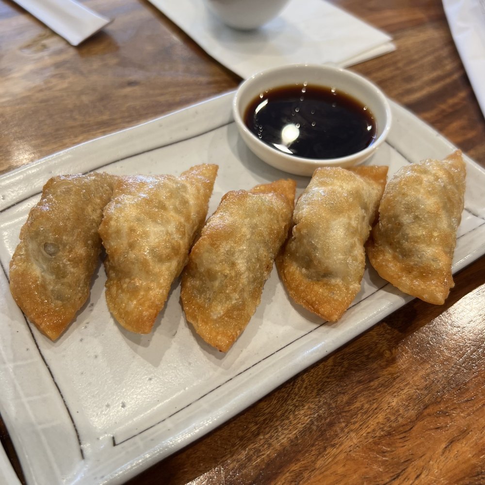 Menya Ramen House - Hand-made fried beef gyoza (Beef Gyoza) - Ramen Near Me - Metuchen, New Jersey Menya Ramen House - Hand-made fried beef gyoza (Beef Gyoza) - Ramen Near Me - Metuchen, New Jersey