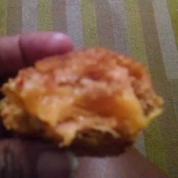 Hubert's Polish Kitchen - The hunk of cheese in the meatball.  Too much. - Polish Near Me - Columbus, Ohio