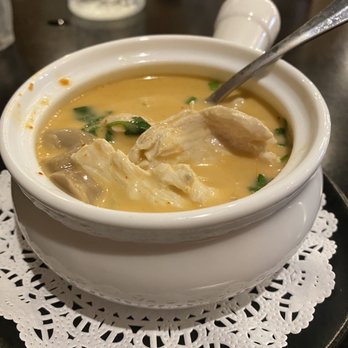 Thai Meric Eatery and Bar - Not particularly tasty to me- Tom Kha soup - Thai Near Me - Frederick, Maryland Thai Meric Eatery and Bar - Not particularly tasty to me- Tom Kha soup - Thai Near Me - Frederick, Maryland