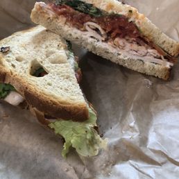 Roasted turkey ranch sandwich
