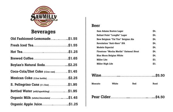 Menu photo 2 Sawmilly Sandwich Shoppe Riverside, IL