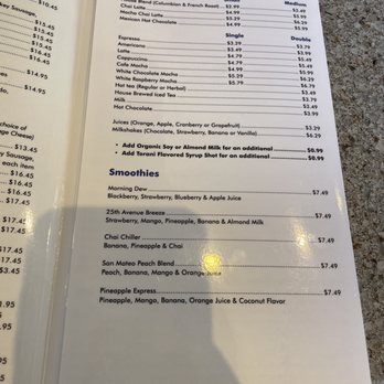 Patio Coffee Shop - Menu - Breakfast & Brunch Near Me - San Mateo, California Patio Coffee Shop - Menu - Breakfast & Brunch Near Me - San Mateo, California