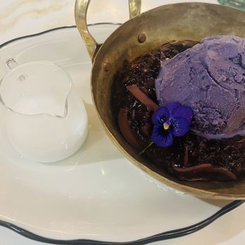 Prode - Ubu ice cream with black sticky rice - Thai Near Me - Little Neck, New York Prode - Ubu ice cream with black sticky rice - Thai Near Me - Little Neck, New York