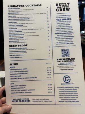 Menu photo 2 BRU Burger Bar - Cincinnati Cincinnati, OH Menu photo 2 BRU Burger Bar - Cincinnati Cincinnati, OH
