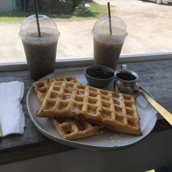 Corduroy - Belgium waffle, with almond and mocha coconut latte - Coffee & Tea Near Me - Virginia Beach, Virginia Corduroy - Belgium waffle, with almond and mocha coconut latte - Coffee & Tea Near Me - Virginia Beach, Virginia