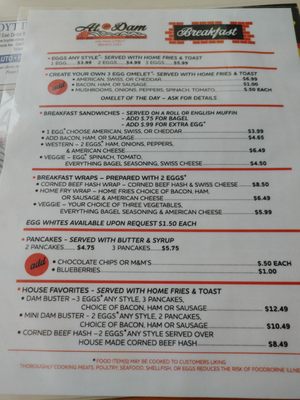 Menu photo 6 At the Dam Broad Brook, CT