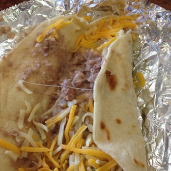 Taqueria Perlitas - Bean n cheese taco. So huge! - Mexican Near Me - Plainview, Texas