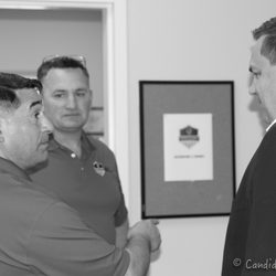 Veterans Guardian - Founders Scott and Bill speaking with Congressman Hudson.