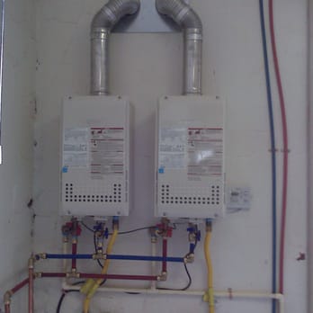 Gaspro - I installed these 2 tankless water heaters and removed a 75 gallon gas water heater. - Water Heater Installation/Repair Near Me - Hoover, Alabama Gaspro - I installed these 2 tankless water heaters and removed a 75 gallon gas water heater. - Water Heater Installation/Repair Near Me - Hoover, Alabama