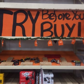 The Home Depot - You can play with the automatic drills (with screwdriver attachments) right in the store - Hardware Stores Near Me - Delano, California The Home Depot - You can play with the automatic drills (with screwdriver attachments) right in the store - Hardware Stores Near Me - Delano, California