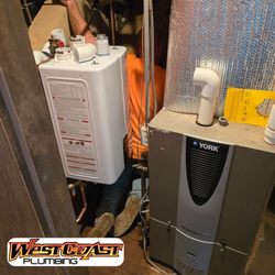 West Coast Plumbing - Old Water Heater Replacement With New Tankless System Marin County