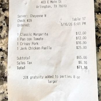 Cafe Americana - Our check - Tapas/Small Plates Near Me - Arlington, Texas Cafe Americana - Our check - Tapas/Small Plates Near Me - Arlington, Texas