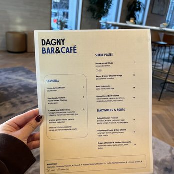 Dagny - MENU from 11/19/22 - Coffee & Tea Near Me - Astoria, New York