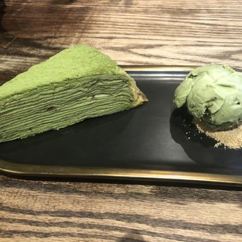 A La Mousse - Green tea mille crepe - Desserts Near Me - Philadelphia, Pennsylvania A La Mousse - Green tea mille crepe - Desserts Near Me - Philadelphia, Pennsylvania